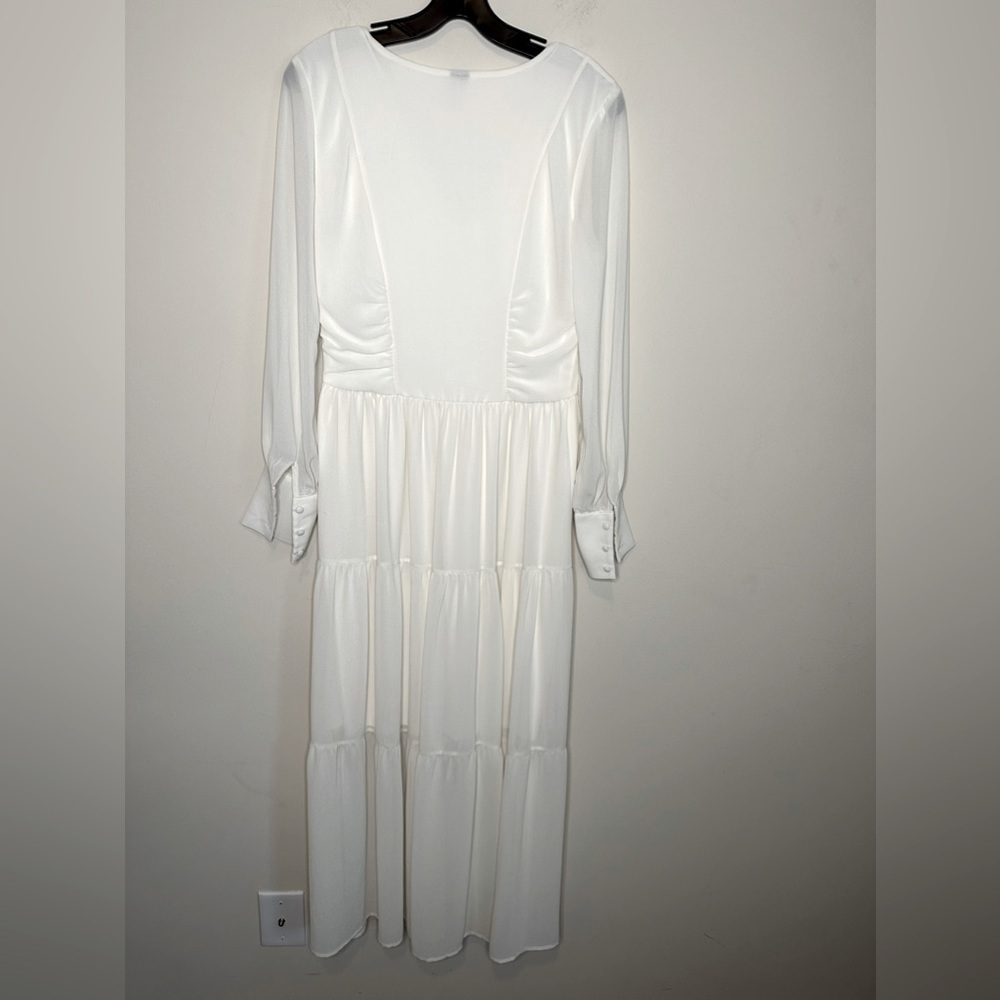 Vero Moda Cream Tiered Maxi Dress Size Small - Picture 9 of 13